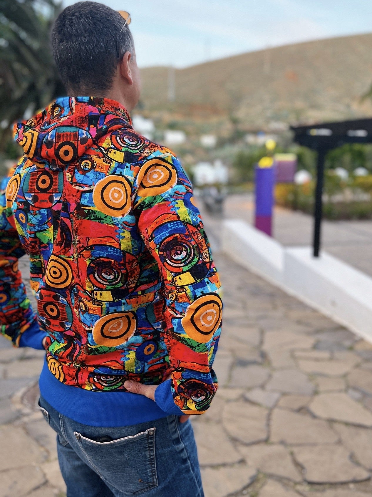 Bluza na zamek męska ściągacz Ciekawość