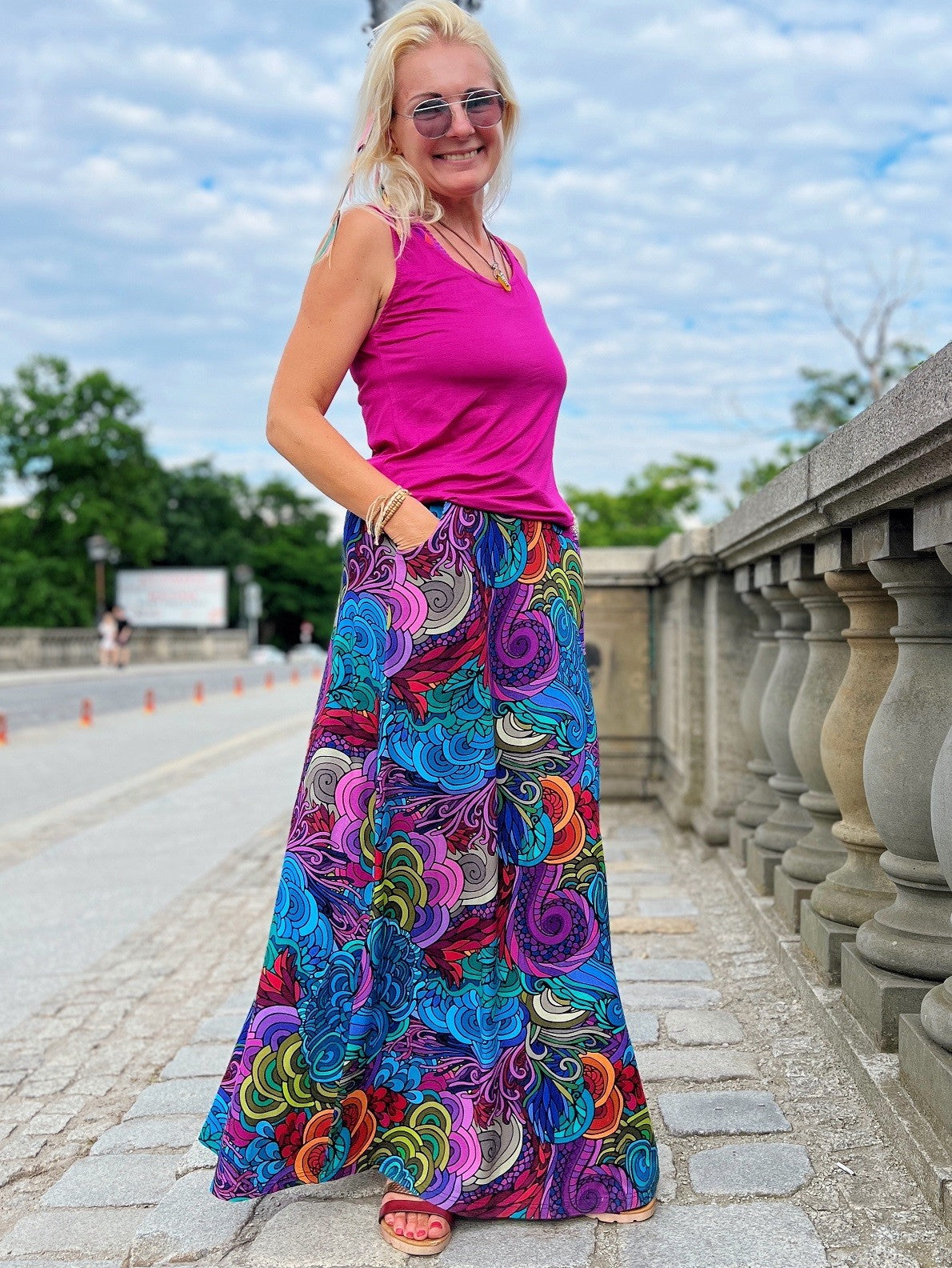 Spódnica Maxi wiskoza Radość