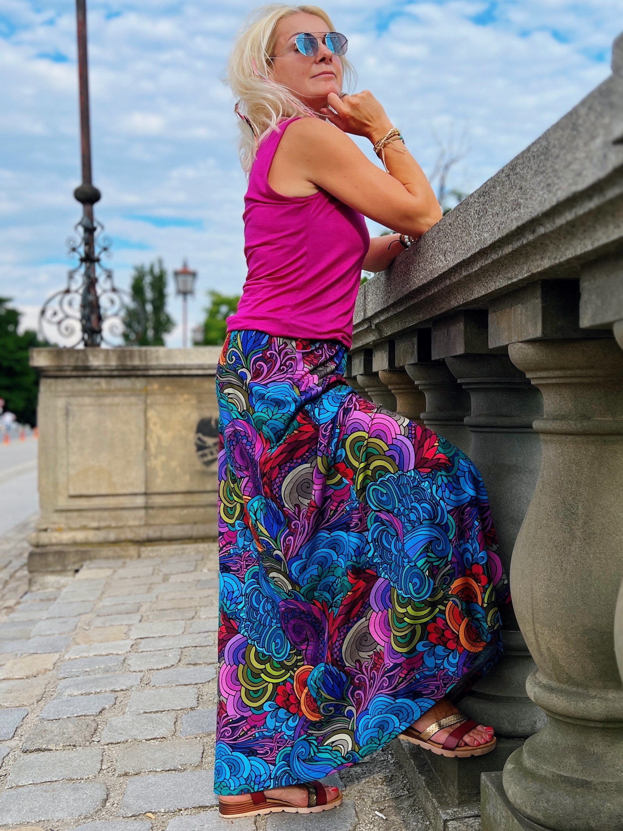 Spódnica Maxi wiskoza Radość