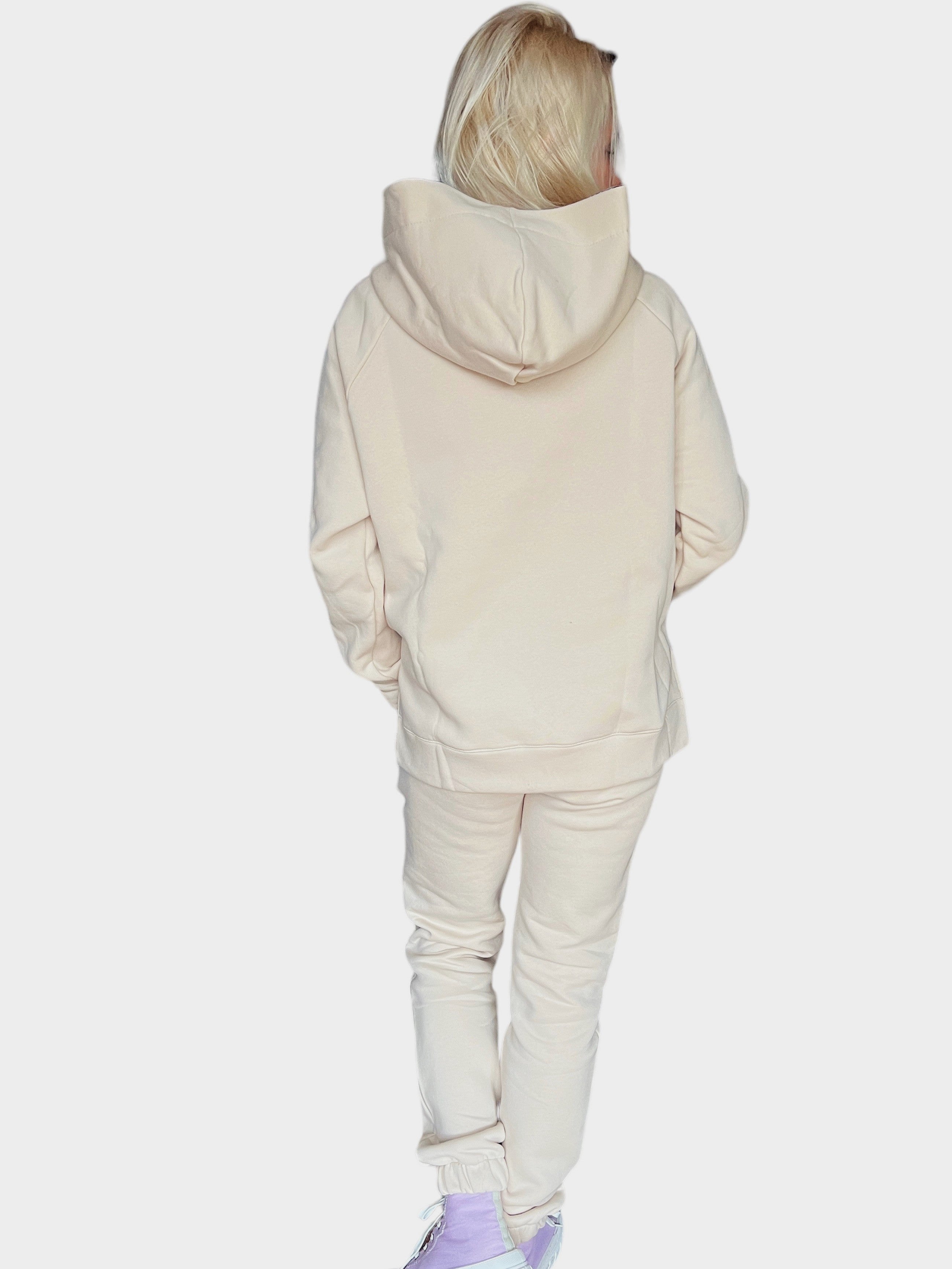 Bluza z Kapturem oversize Fantazja Beż