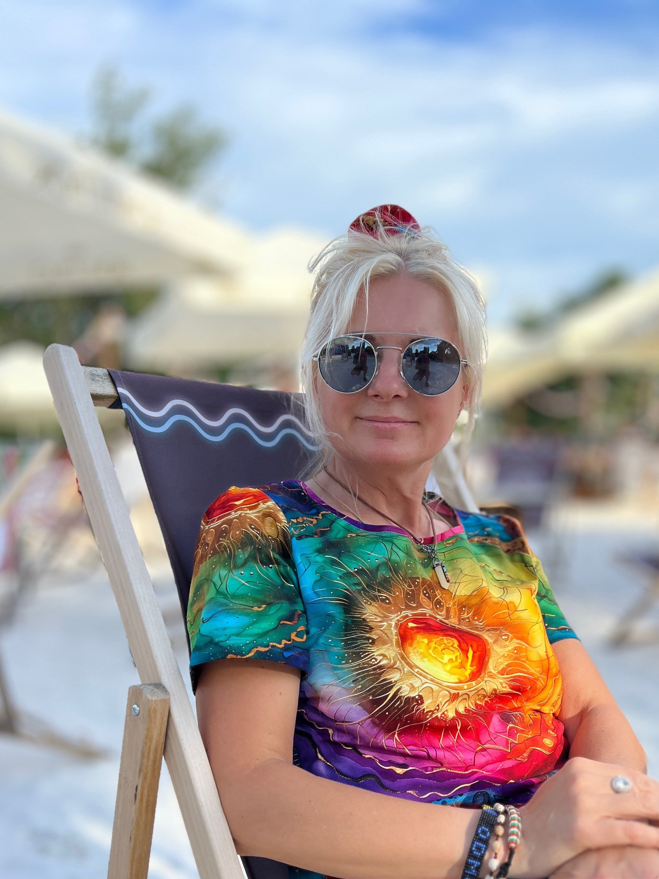 Koszulka t-shirt damski Wewnętrzne Słońce