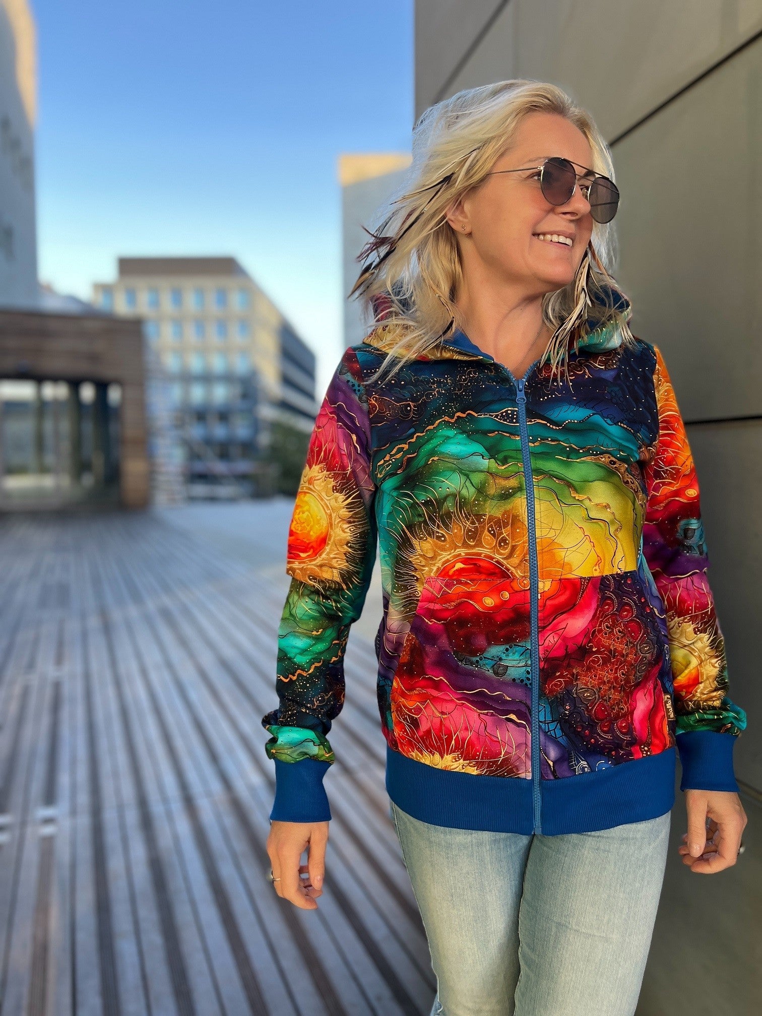 Bluza na zamek Wewnętrzne Słońce Chaber