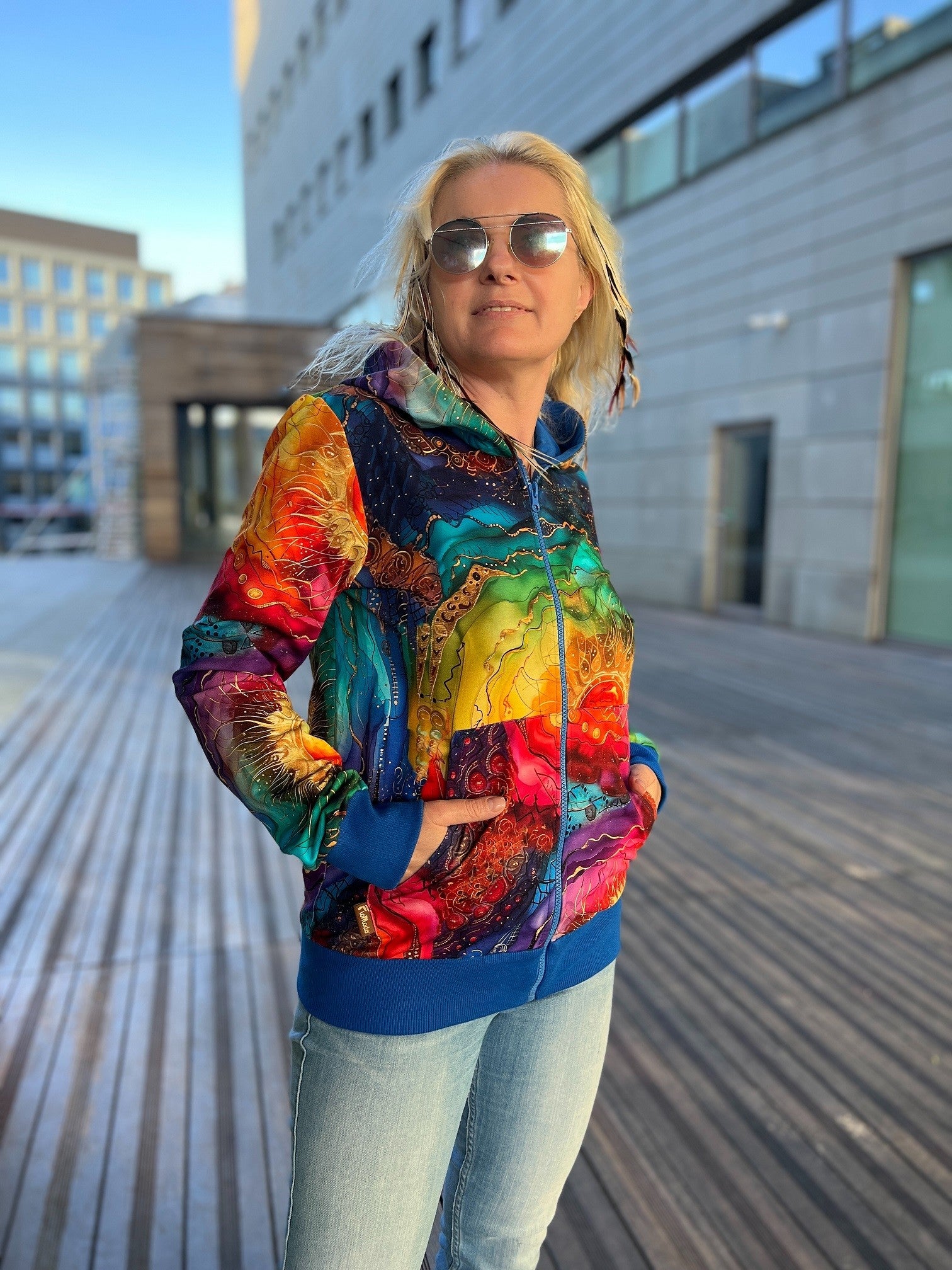 Bluza na zamek Wewnętrzne Słońce Chaber