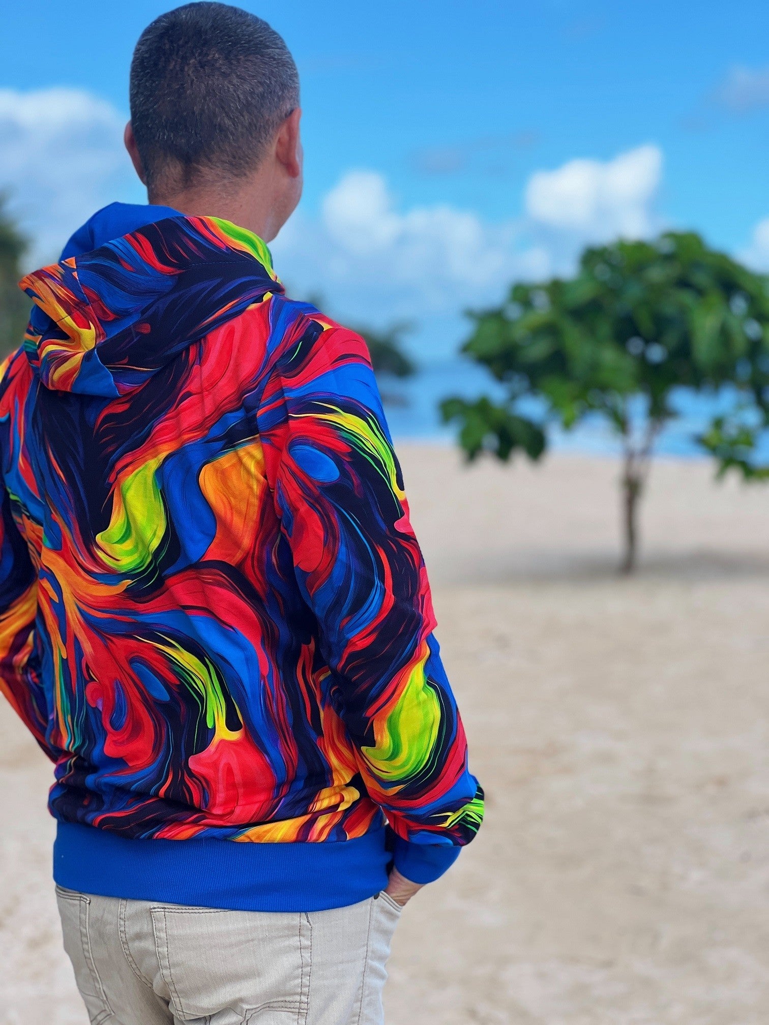 Bluza na zamek męska ściągacz Flow