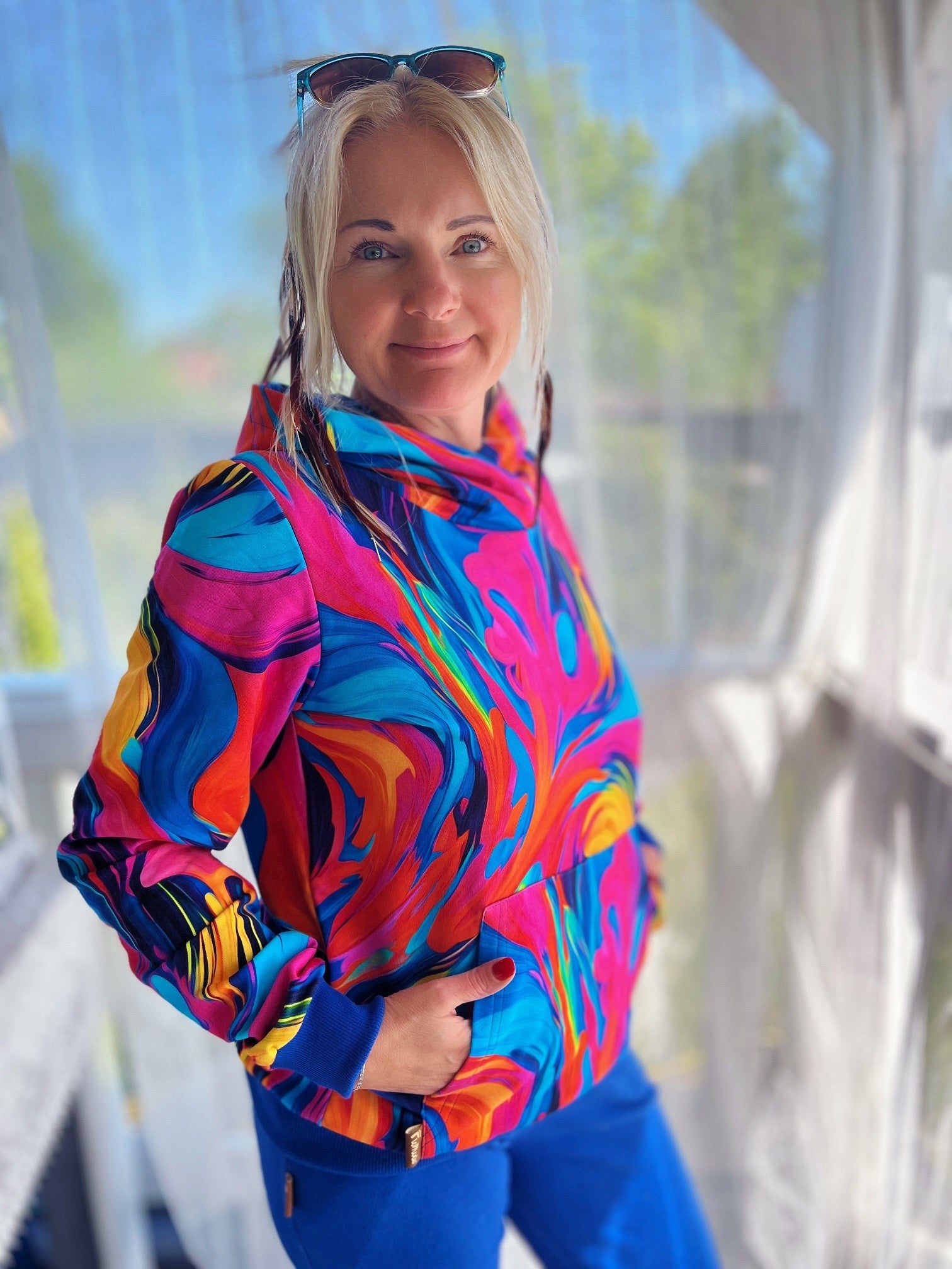Bluza z Kapturem Lekko Chaber