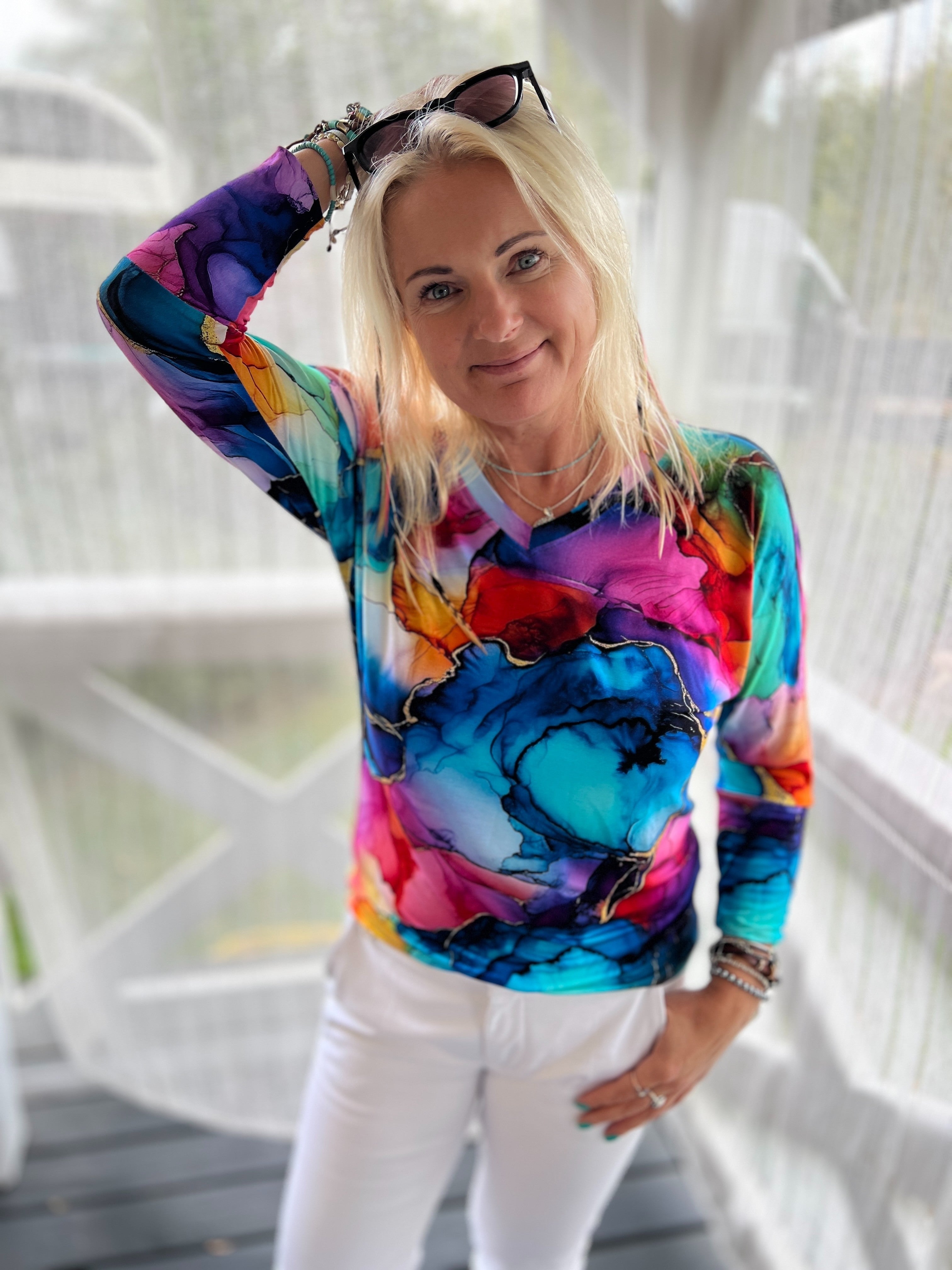 Bluzka Kimonowa wiskoza - Magiczna