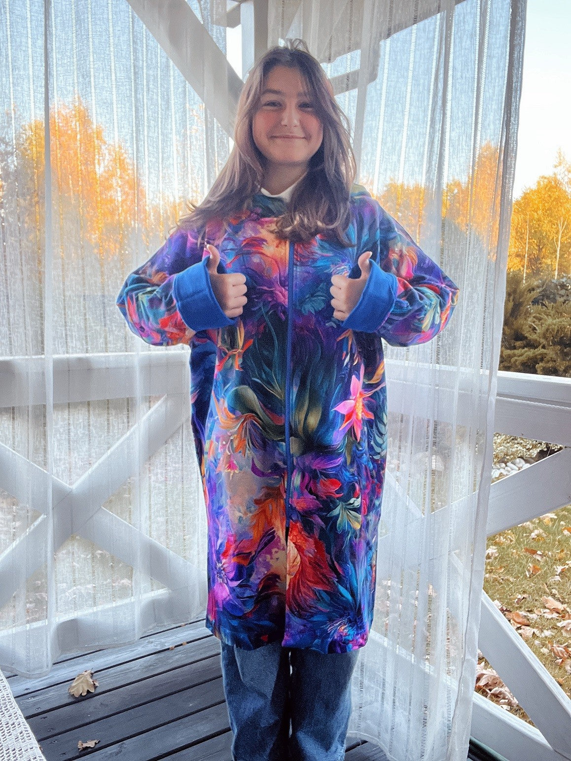 Bluza na zamek Płaszczyk Zachwyt Chaber