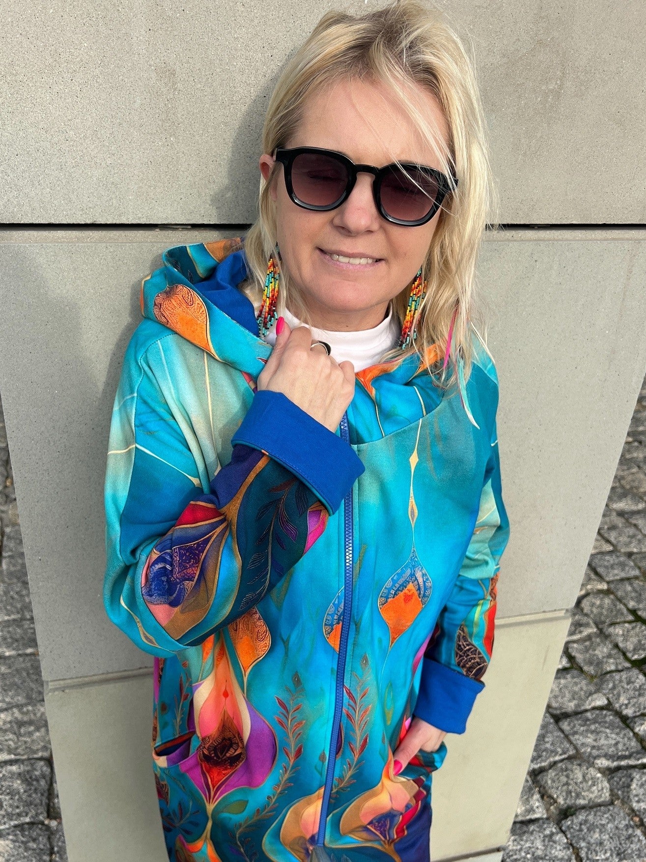 Bluza na zamek Płaszczyk Obfitość Chaber
