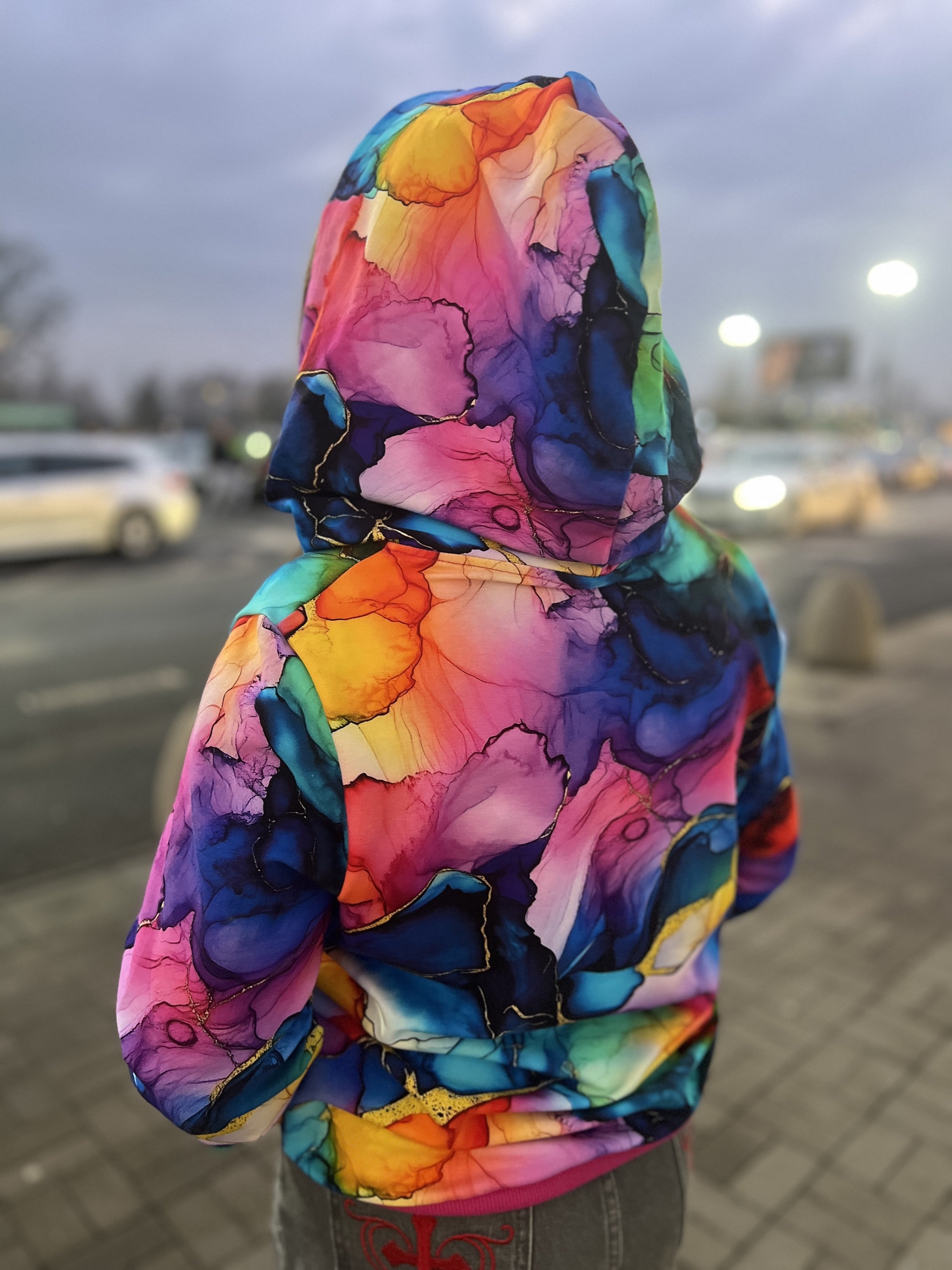 Bluza z Kapturem Magiczna Fuksja