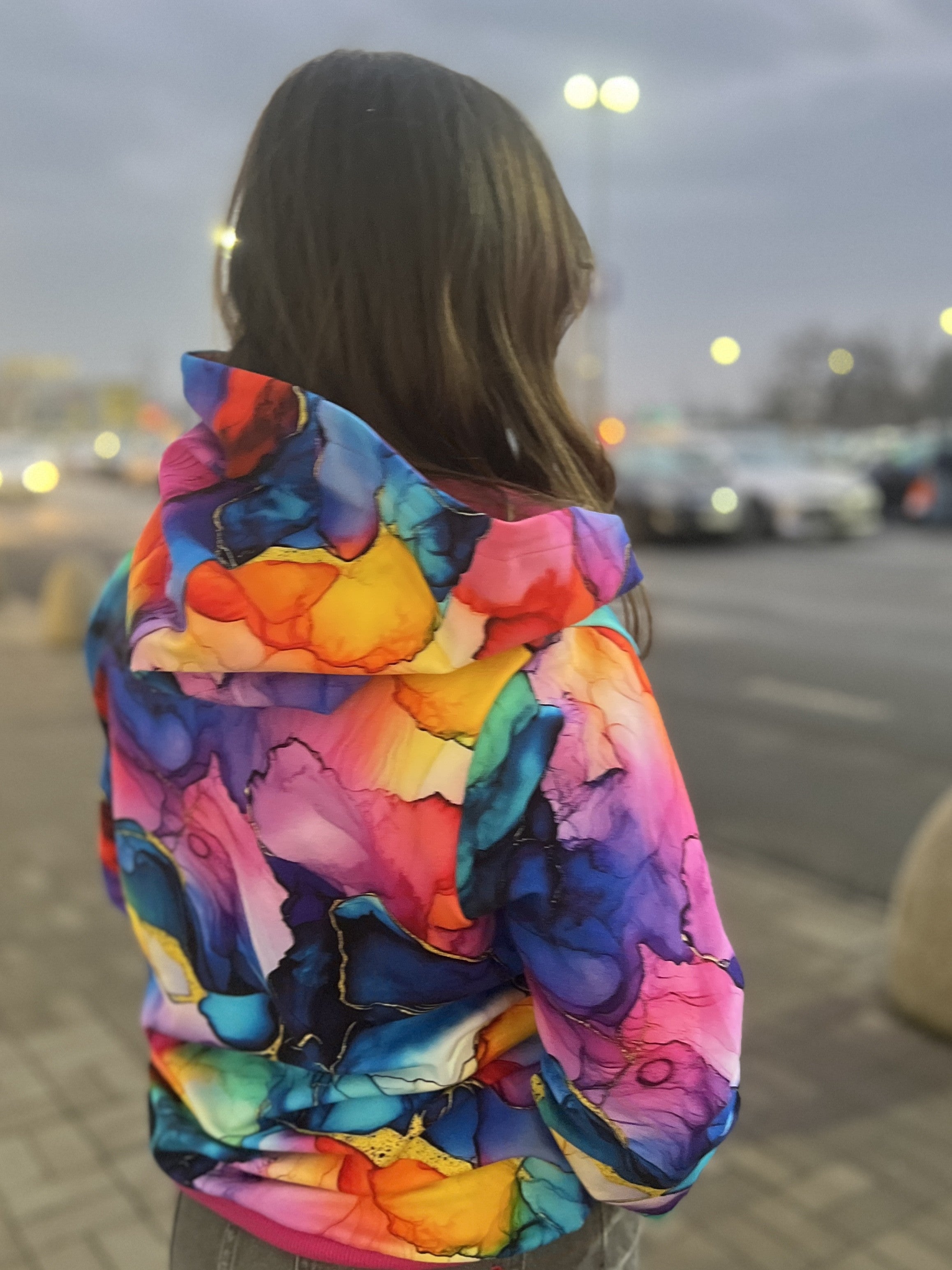 Bluza z Kapturem Magiczna Fuksja
