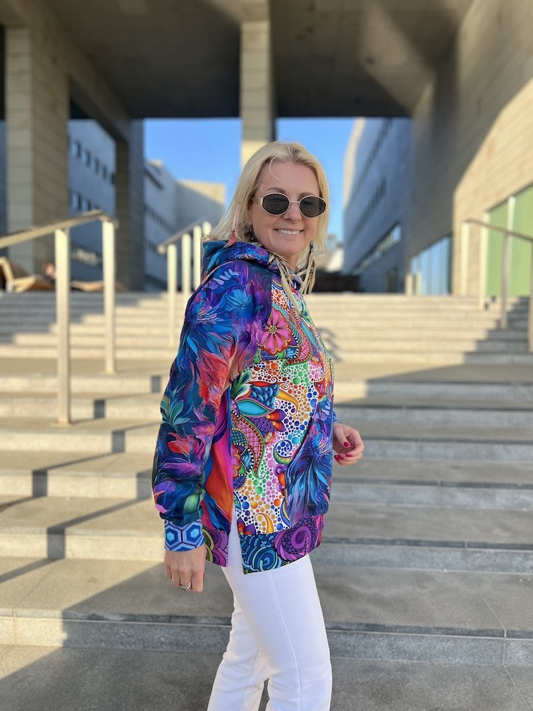 Bluza z Kapturem oversize unikat (5) S/M