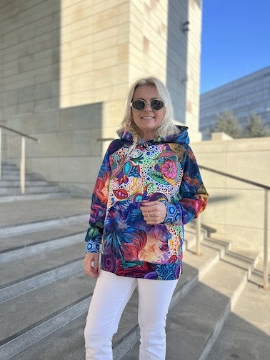 Bluza z Kapturem oversize unikat (5) S/M
