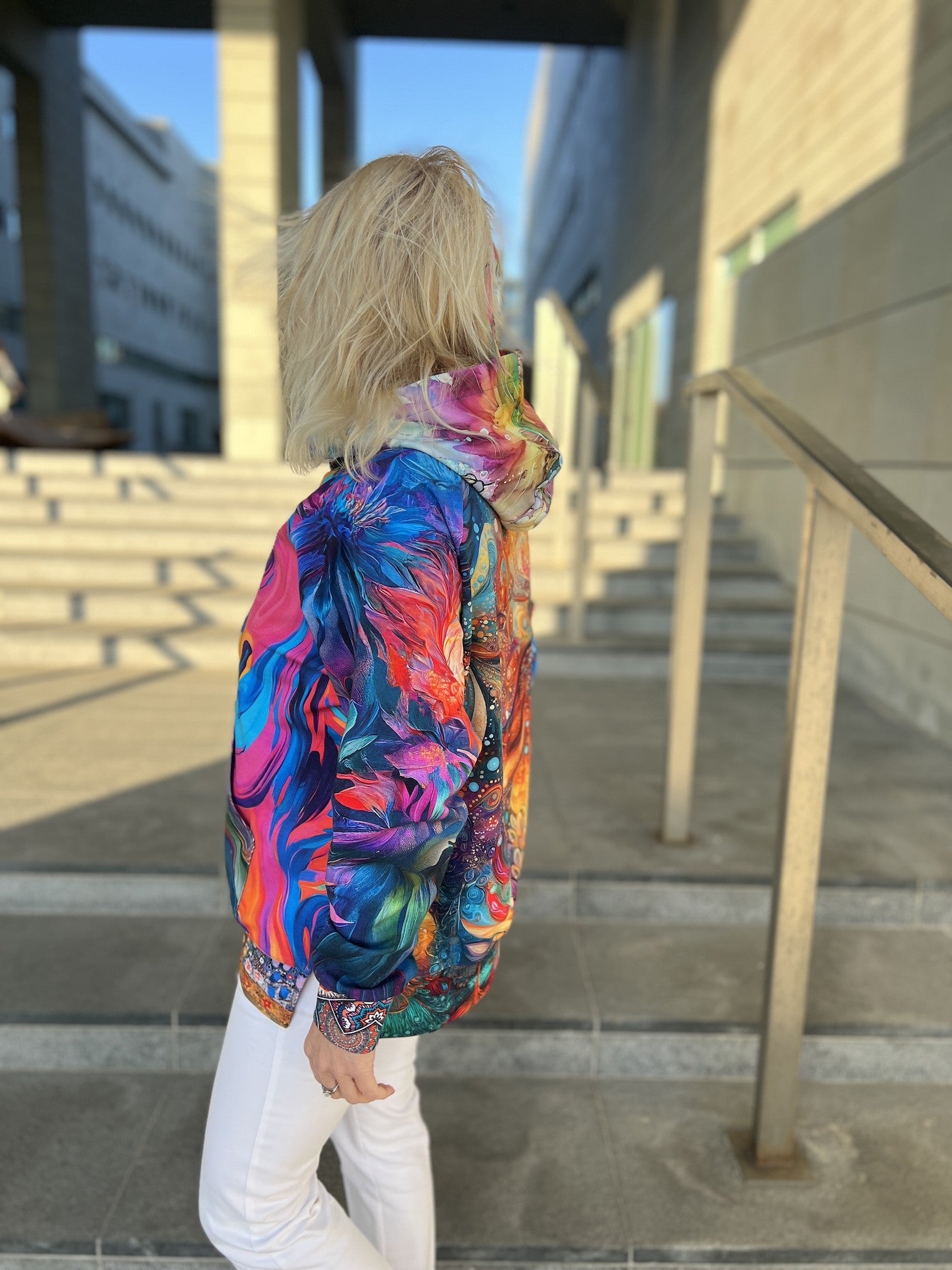 Bluza z Kapturem oversize unikat (11) S/M