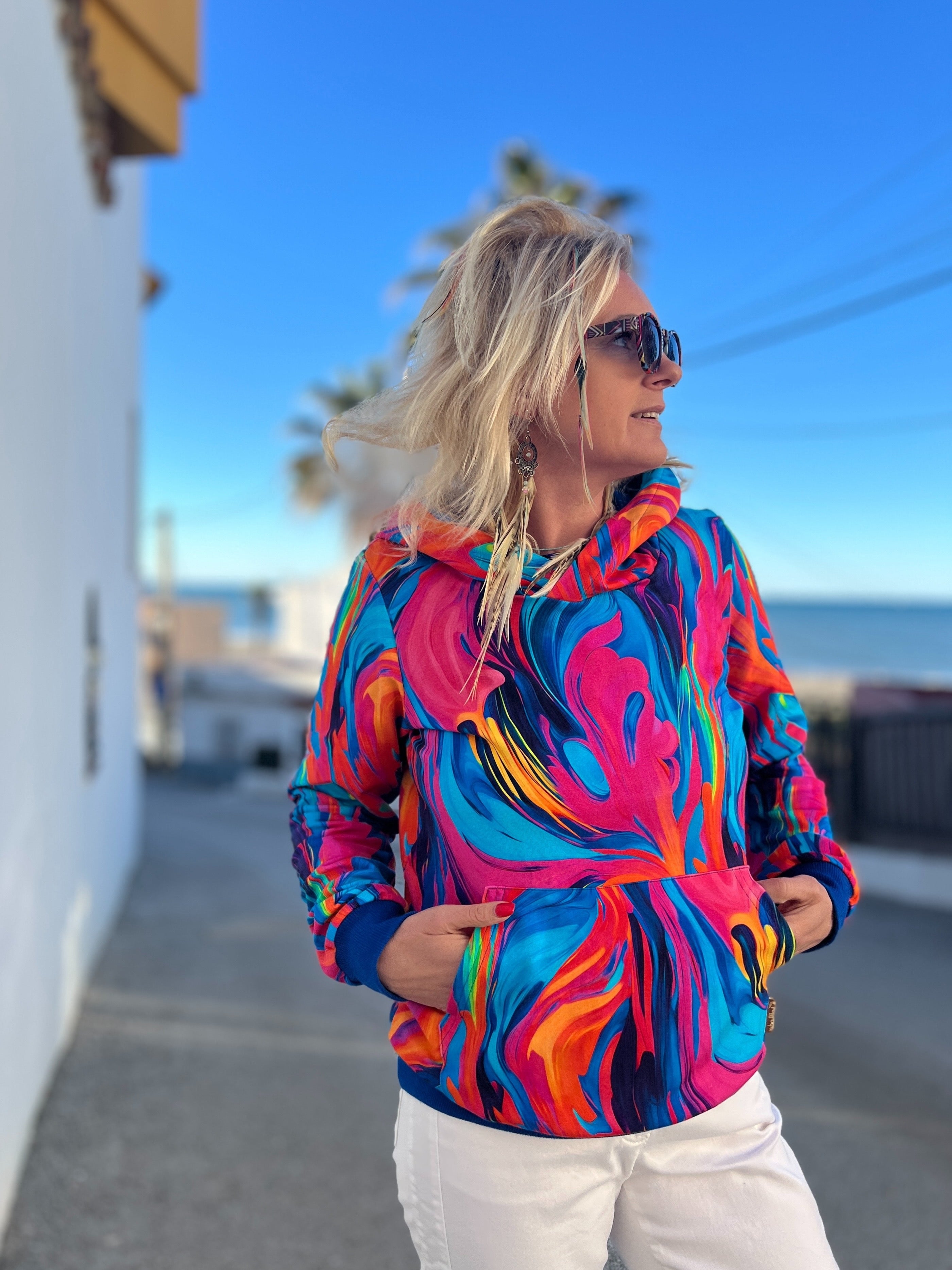 Bluza z Kapturem Lekko Chaber