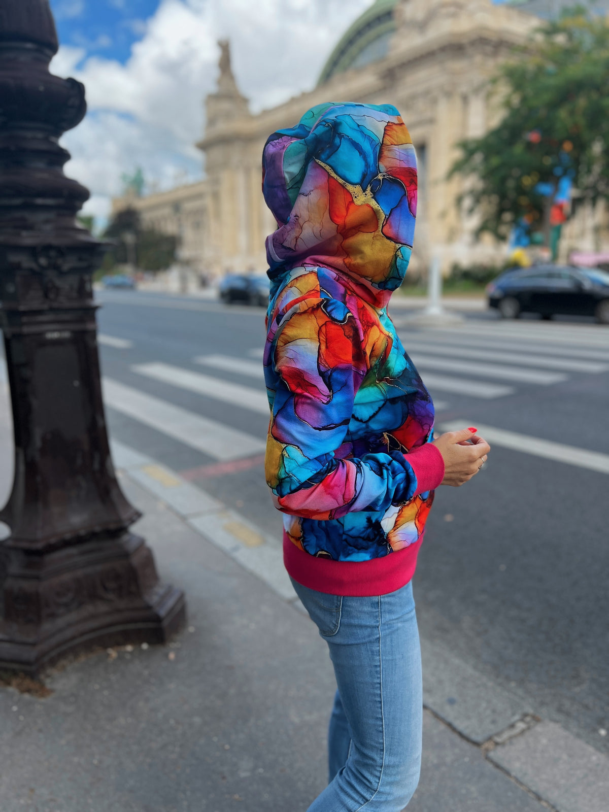 Bluza na zamek Magiczna Fuksja