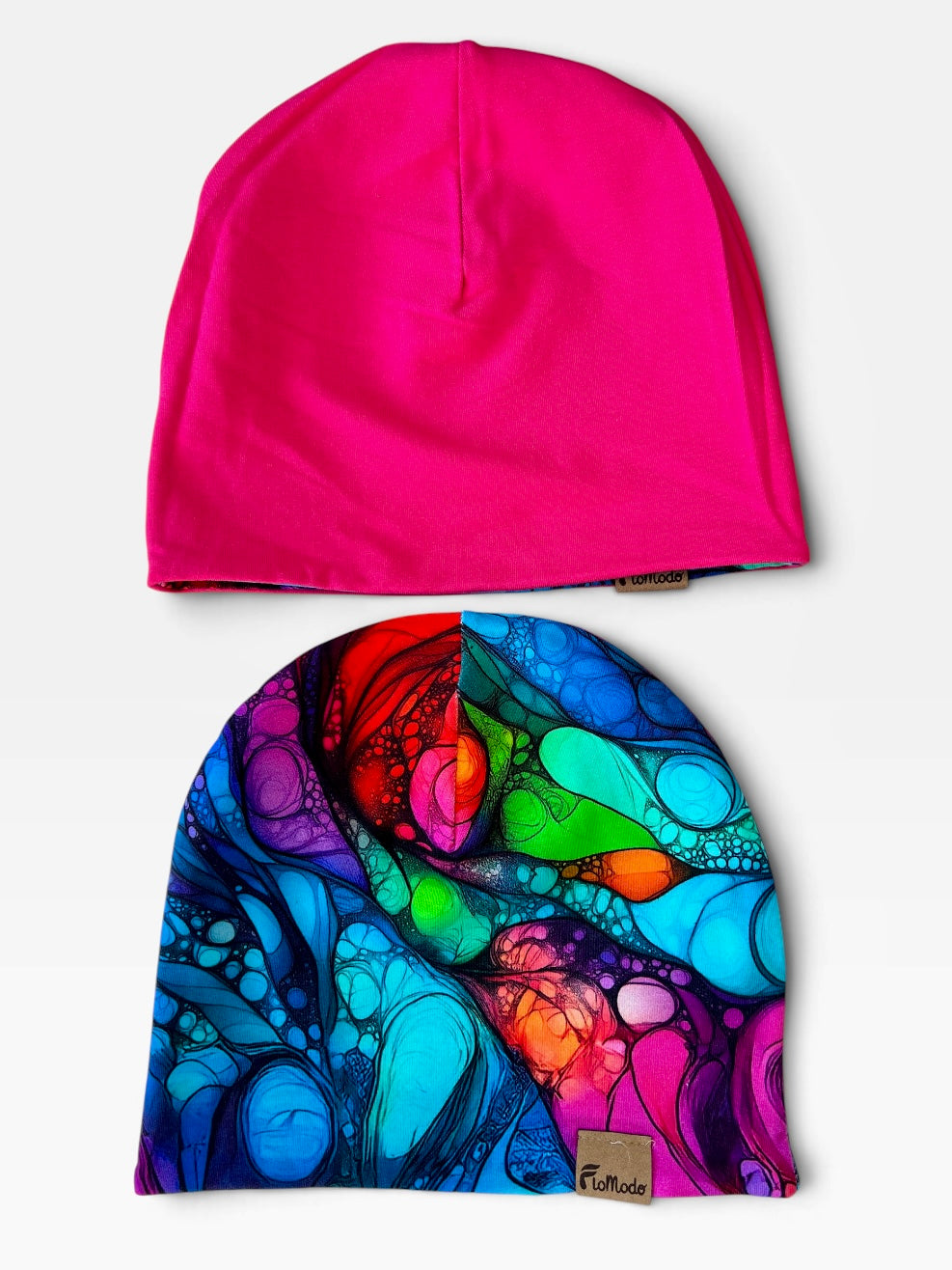 Czapka podwójna dwustronna Inspiracja, Fuksja
