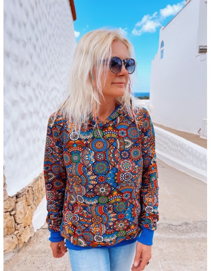 Bluza Widzę Cię  - Mandala Blu