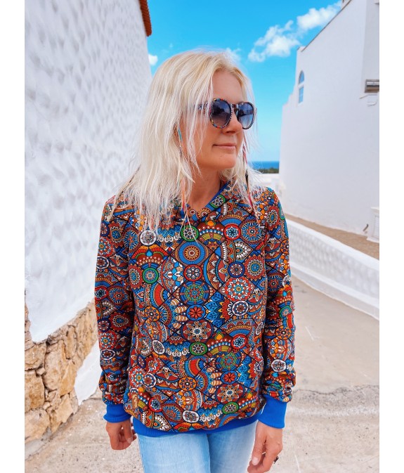 Bluza Widzę Cię  - Mandala Blu