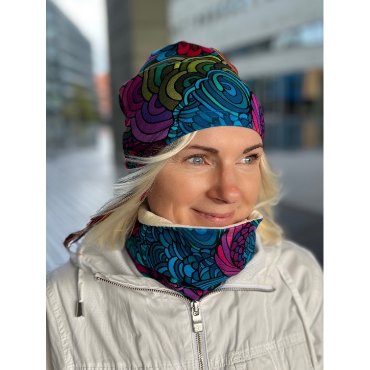 Czapka podwójna dwustronna Radość/Graffiti