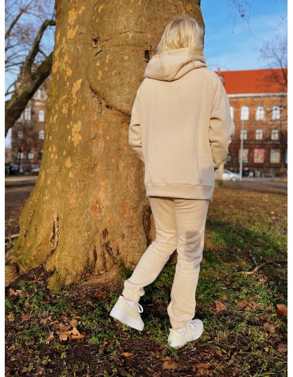 Bluza z Kapturem oversize Fantazja Beż