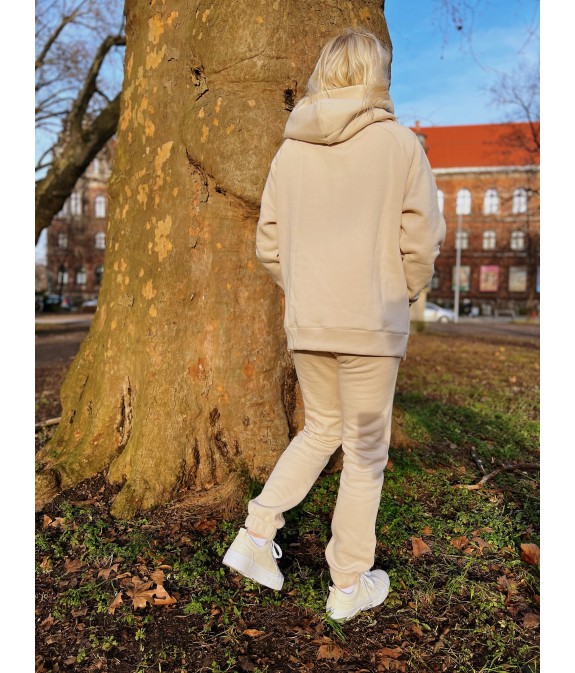 Bluza z Kapturem oversize Fantazja Beż