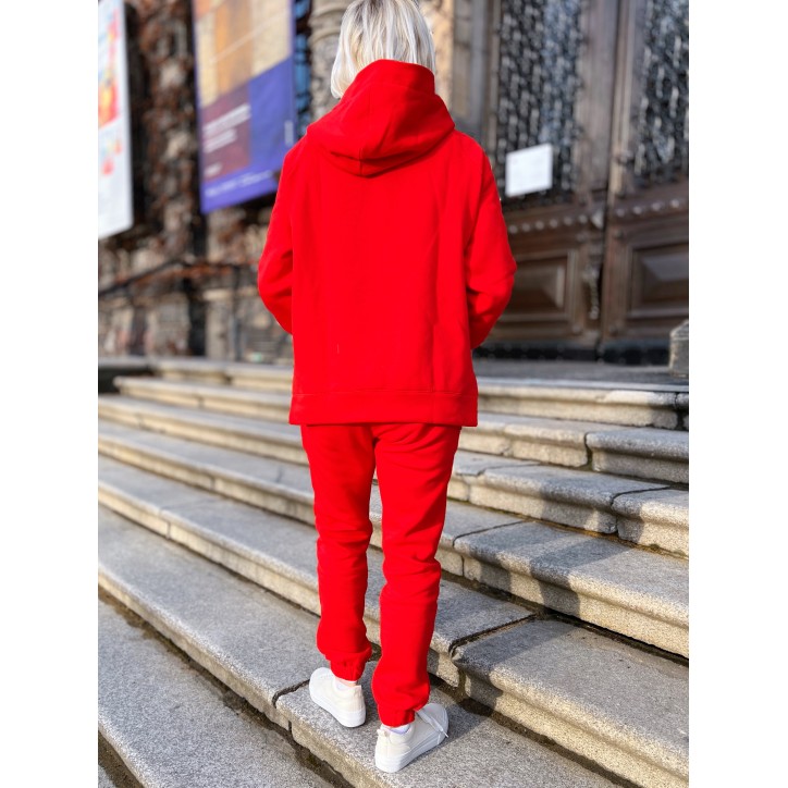 Bluza oversize Podróż/Czerwony