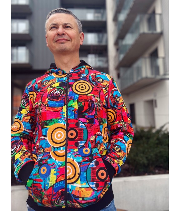 Bluza na zamek męska ściągacz Ciekawość