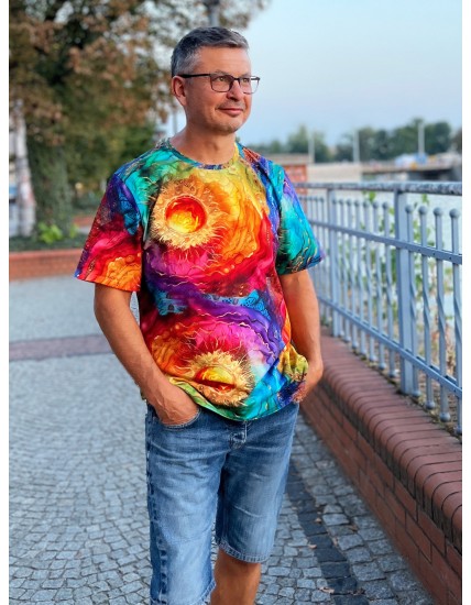 Koszulka t-shirt męski - wewnętrzne Słońce