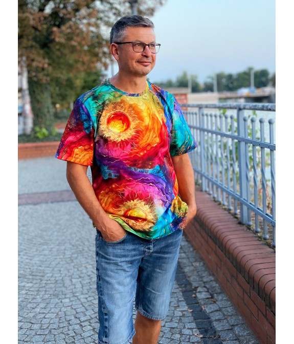 Koszulka t-shirt męski - wewnętrzne Słońce