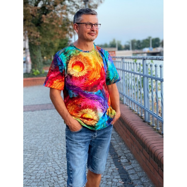 Koszulka t-shirt męski - wewnętrzne Słońce