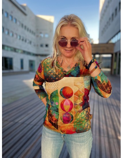 Bluzka Kimonowa wiskoza - Kwiat Życia