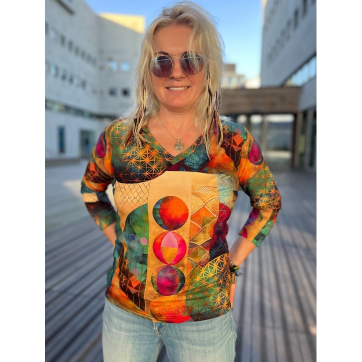 Bluzka Kimonowa wiskoza - Kwiat Życia