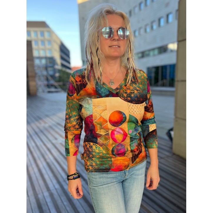 Bluzka Kimonowa wiskoza - Kwiat Życia