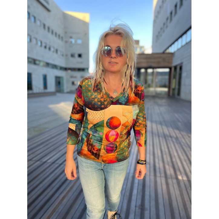 Bluzka Kimonowa wiskoza - Kwiat Życia