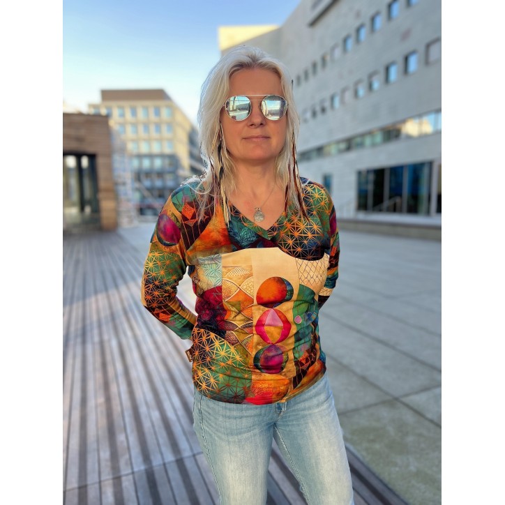 Bluzka Kimonowa wiskoza - Kwiat Życia