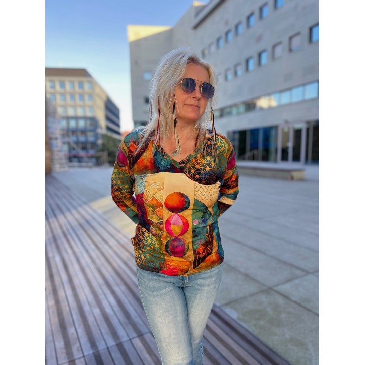 Bluzka Kimonowa wiskoza - Kwiat Życia