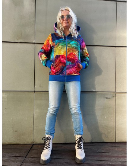 Bluza zamek Wewnętrzne Słońce/chaber