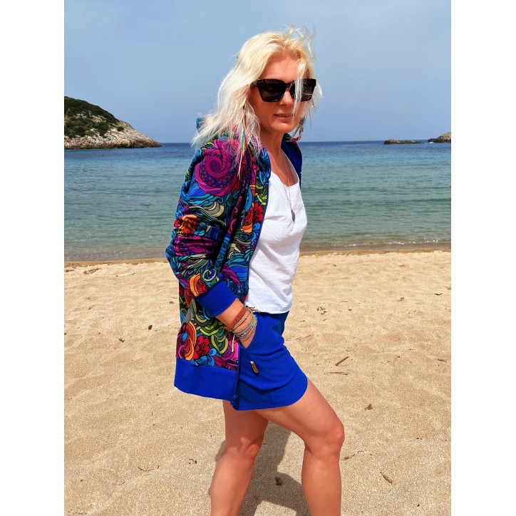 Bluza zamek Radość/fuksja Bluza zamek Radość/fuksja