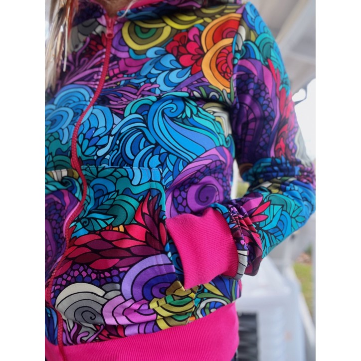 Bluza zamek Radość/fuksja Bluza zamek Radość/fuksja