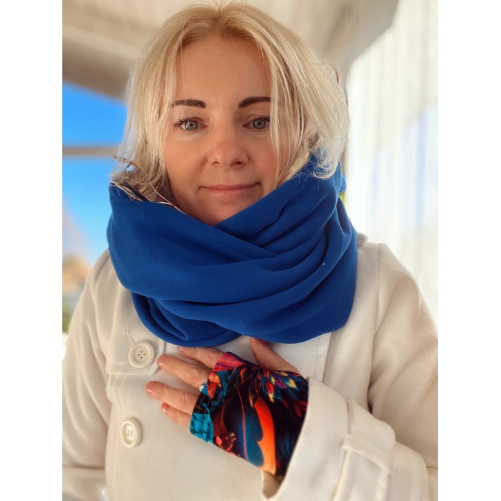 Komin z kapturem kominokaptur dwustronny Radość/chaber