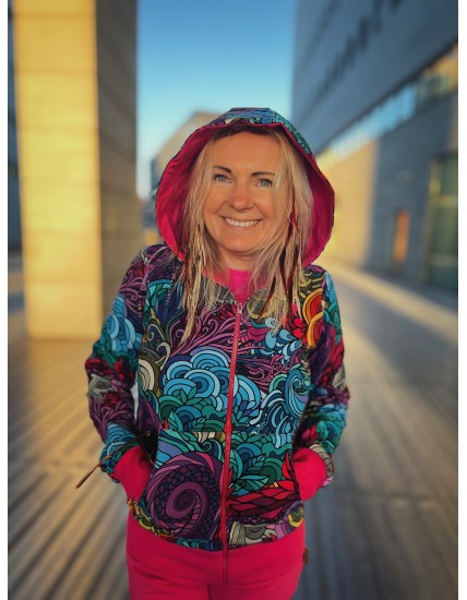 Bluza zamek Radość/fuksja