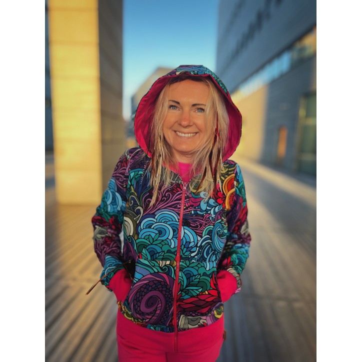 Bluza zamek Radość/fuksja Bluza zamek Radość/fuksja