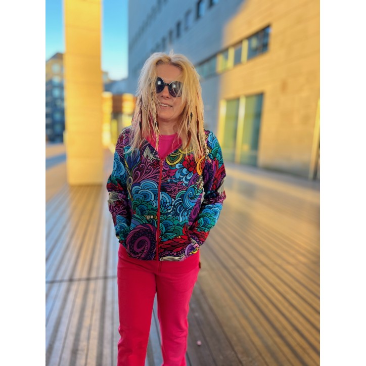 Bluza zamek Radość/fuksja Bluza zamek Radość/fuksja