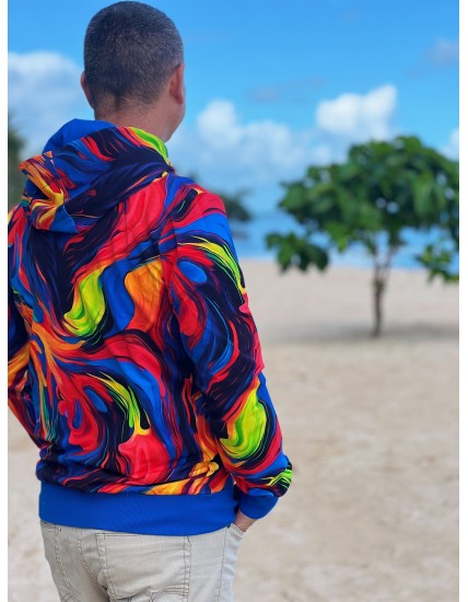 Bluza na zamek męska ściągacz  Flow