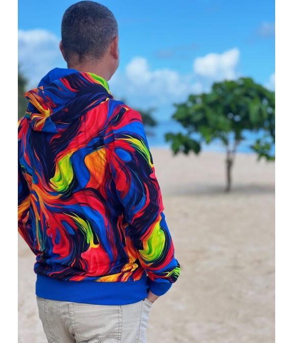 Bluza na zamek męska ściągacz  Flow