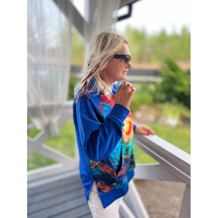 Bluza oversize różne wzory rozm. S/M