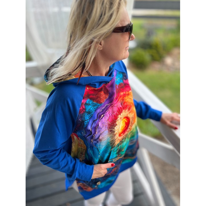 Bluza oversize różne wzory rozm. S/M