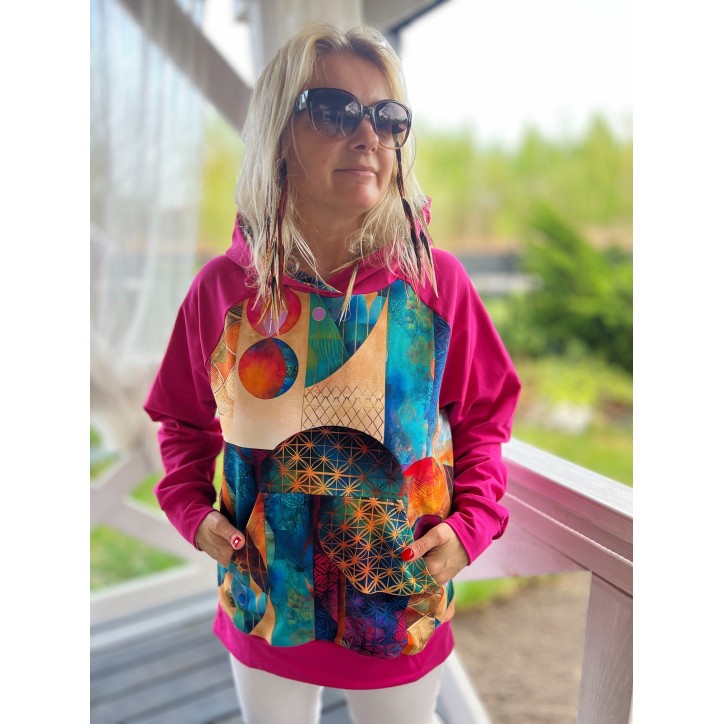 Bluza oversize różne wzory rozm. S/M