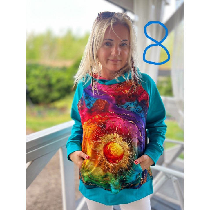 Bluza oversize różne wzory rozm. S/M