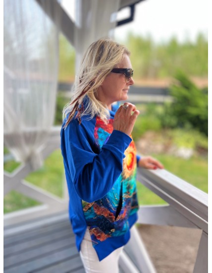 Bluza oversize różne wzory rozm. L/XL